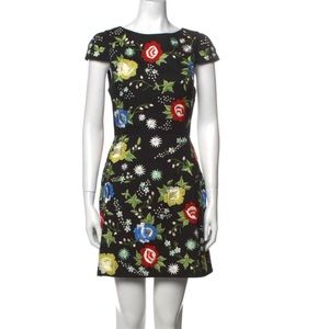 Alice + Olivia embroidered mini dress